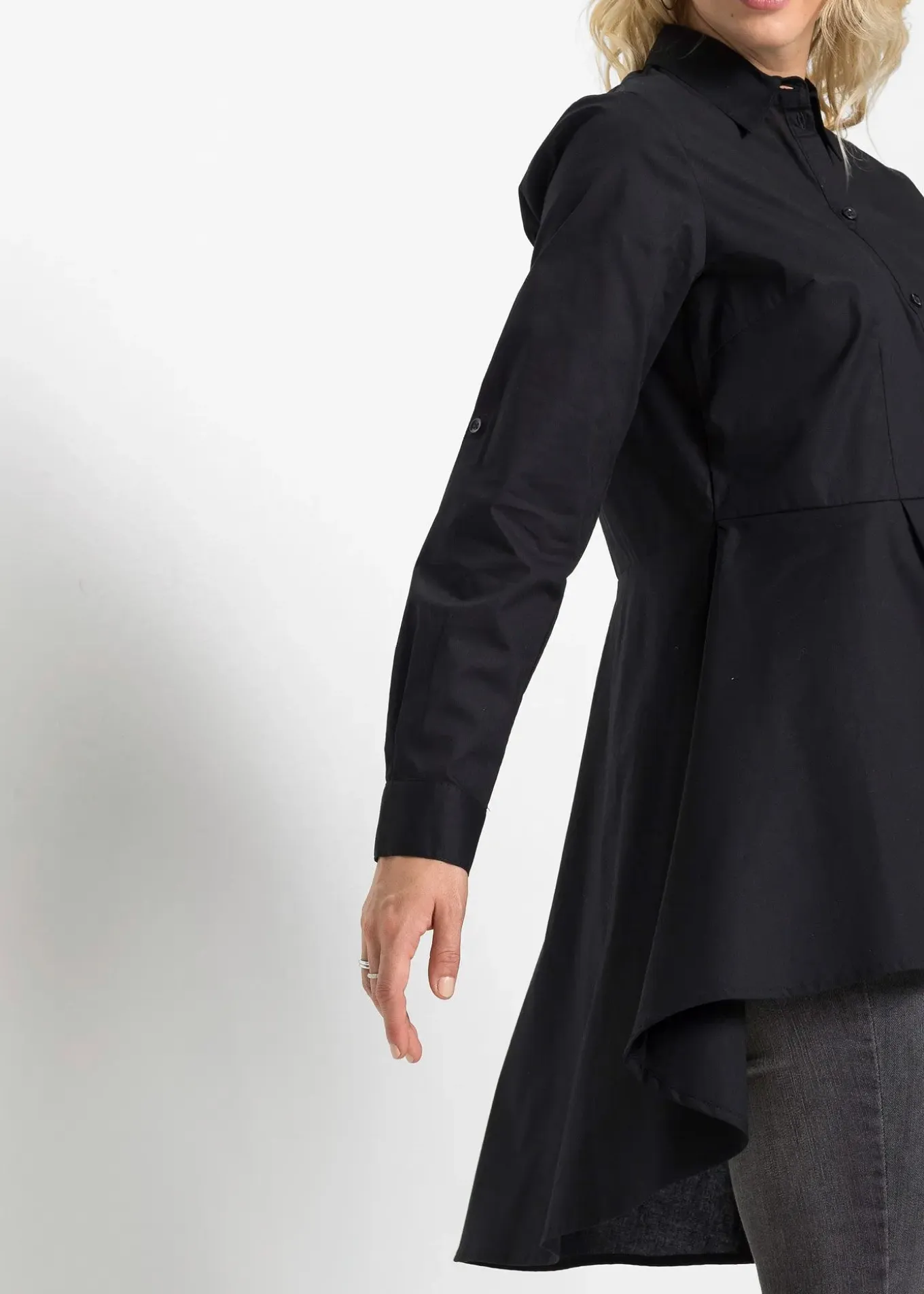 Chemisier long avec volant