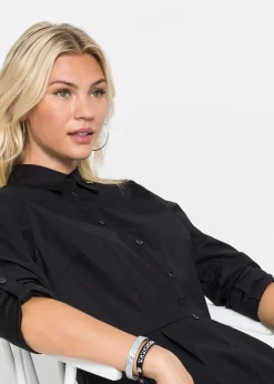 Chemisier long avec volant