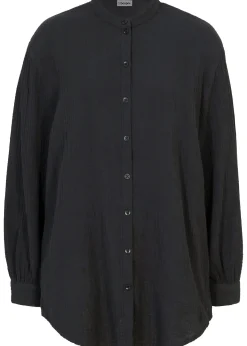 Chemisier long en gaze de coton