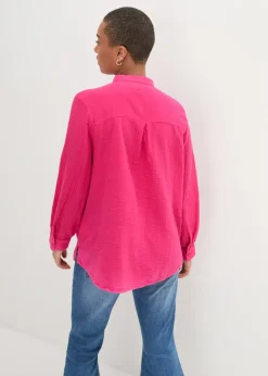 Chemisier long en gaze de coton