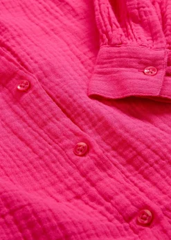 Chemisier long en gaze de coton