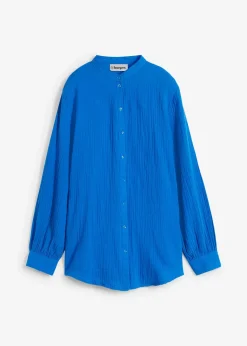 Chemisier long en gaze de coton