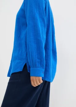 Chemisier long en gaze de coton