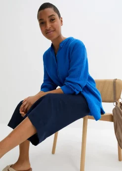 Chemisier long en gaze de coton