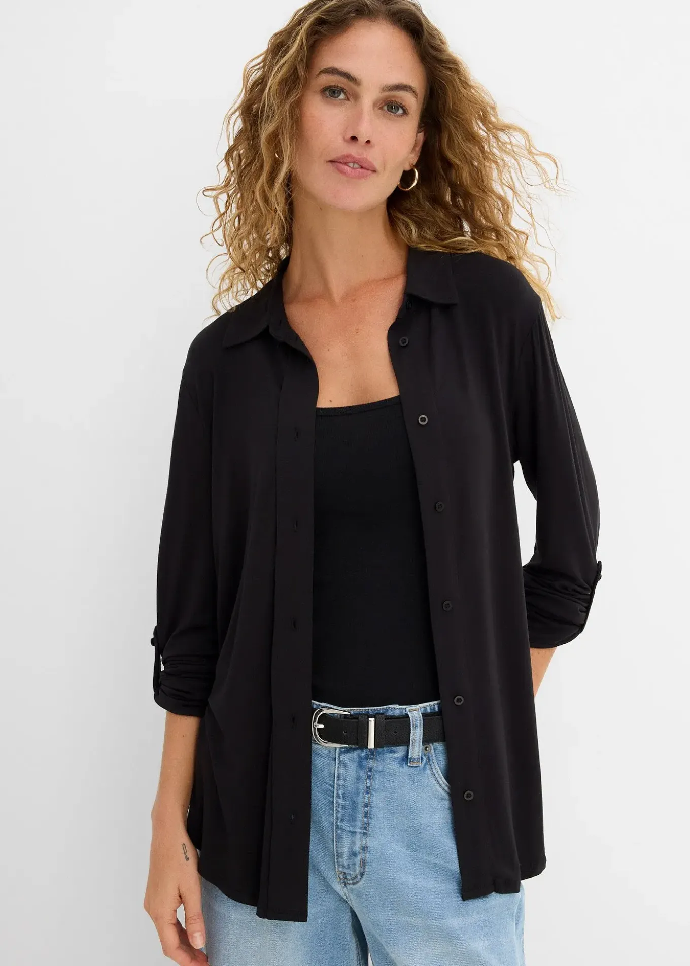 Chemisier long en jersey