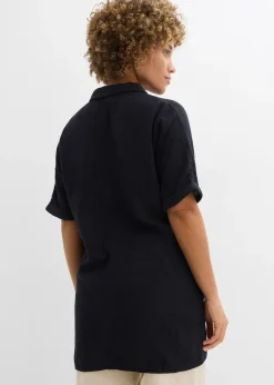 Chemisier long, oversize et doux en gaze de coton