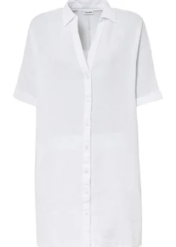 Chemisier long, oversize et doux en gaze de coton