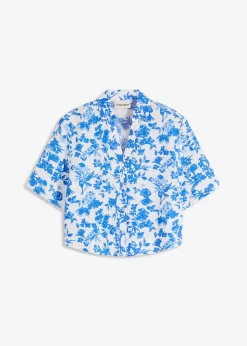 Chemisier manches courtes doux et fluide