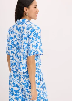 Chemisier manches courtes doux et fluide