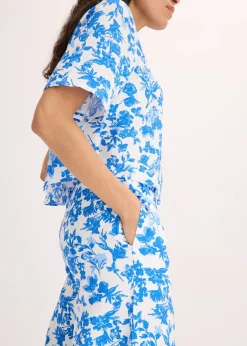 Chemisier manches courtes doux et fluide