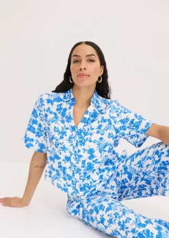 Chemisier manches courtes doux et fluide