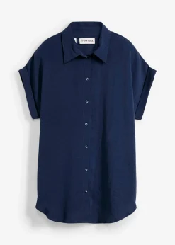 Chemisier manches courtes avec polyester recyclé