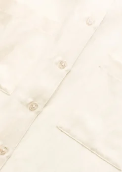 Chemisier manches courtes fluide en lyocell mélangé