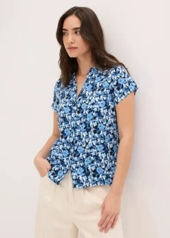 Chemisier manches courtes 100% viscose