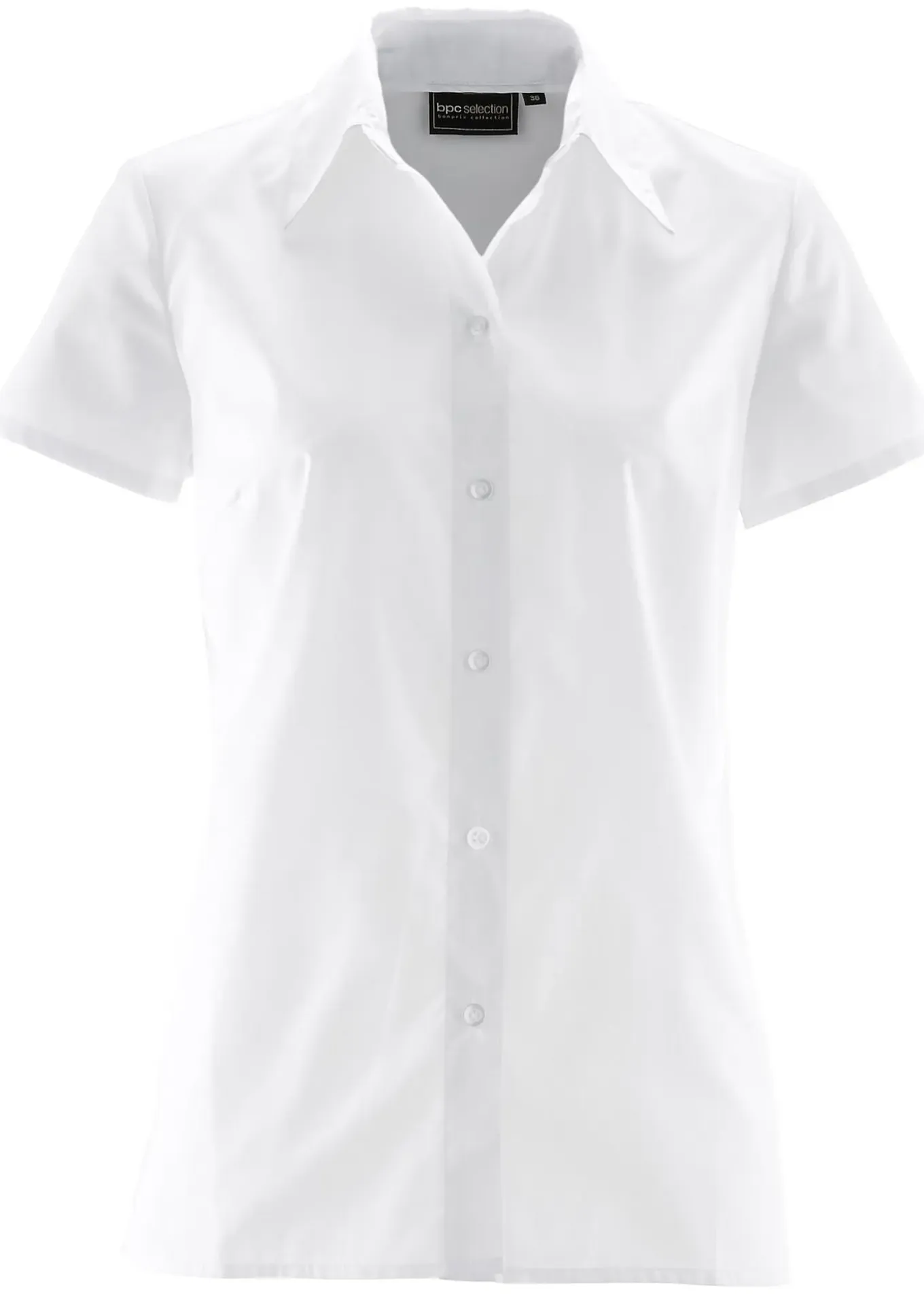 Chemisier manches courtes en popeline