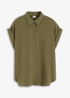 Chemisier manches courtes avec polyester recyclé