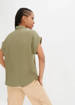 Chemisier manches courtes avec polyester recyclé