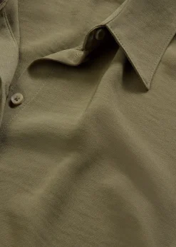 Chemisier manches courtes avec polyester recyclé