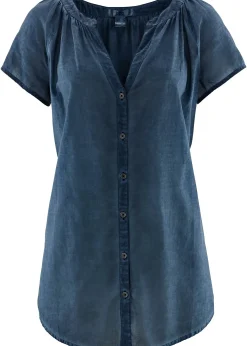 Chemisier manches courtes 100% coton