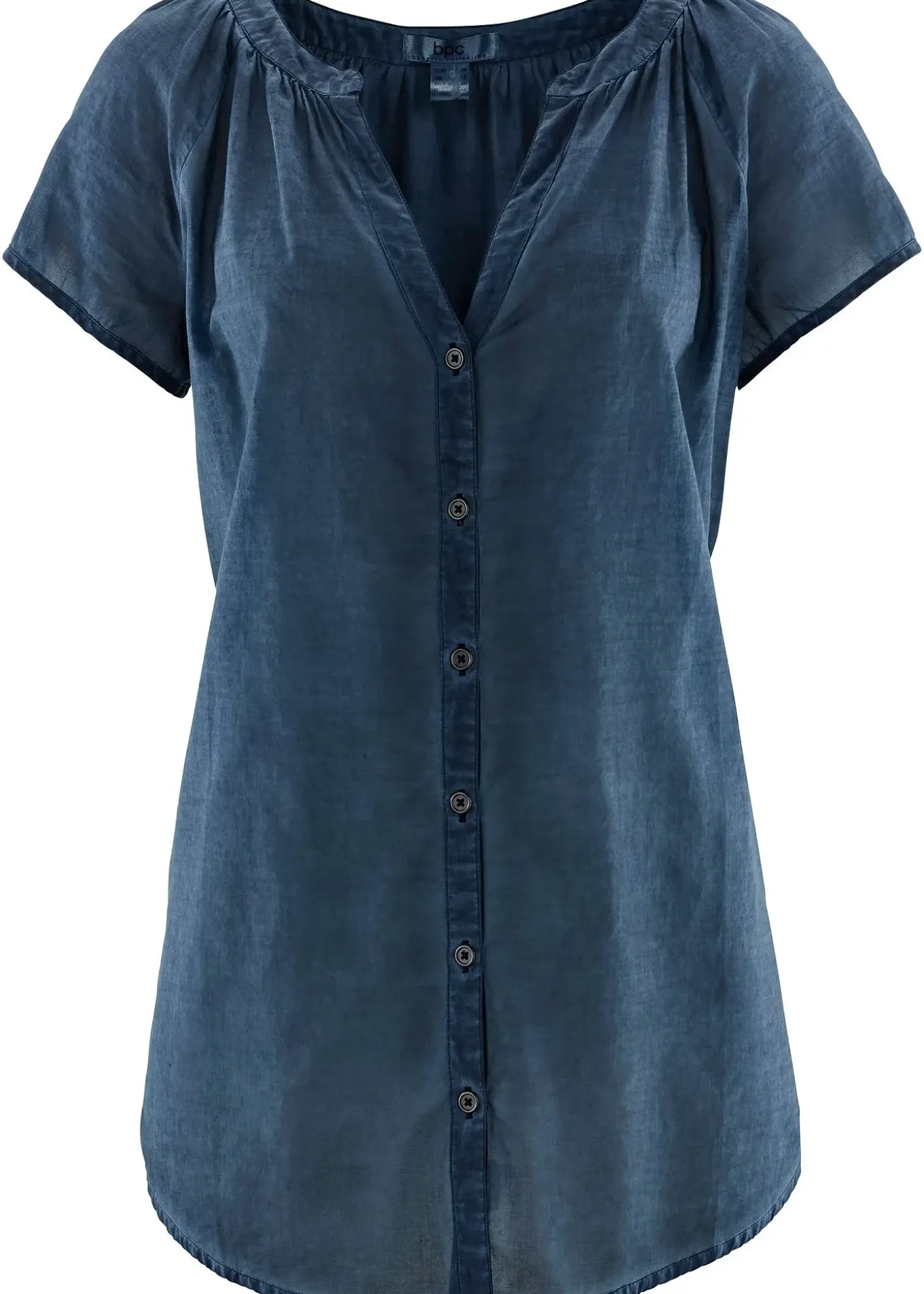 Chemisier manches courtes 100% coton