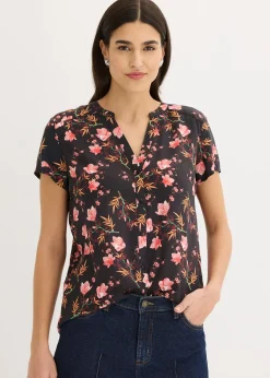 Chemisier manches courtes 100% viscose