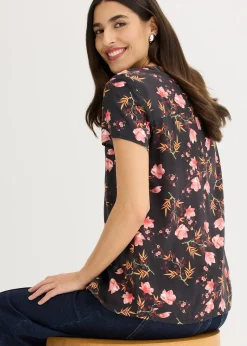 Chemisier manches courtes 100% viscose