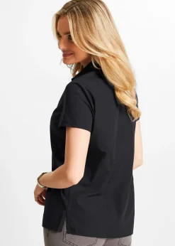 Chemisier manches courtes en popeline