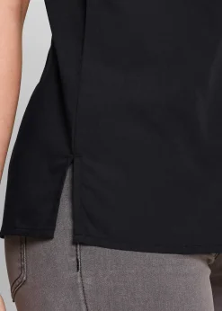 Chemisier manches courtes en popeline