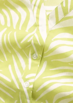 Chemisier manches courtes aspect lin