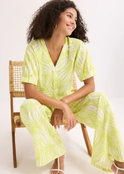 Chemisier manches courtes aspect lin