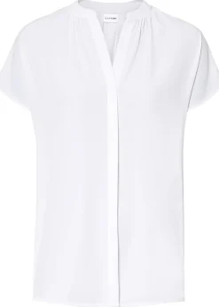 Chemisier manches courtes à boutonnage invisible
