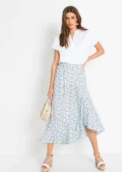 Chemisier manches courtes à boutonnage invisible