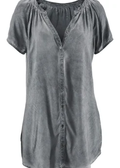 Chemisier manches courtes 100% coton