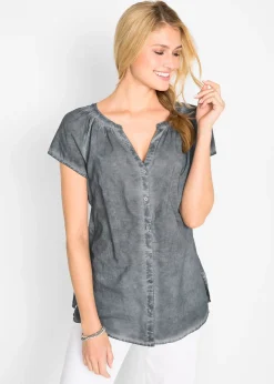 Chemisier manches courtes 100% coton