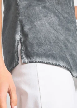 Chemisier manches courtes 100% coton