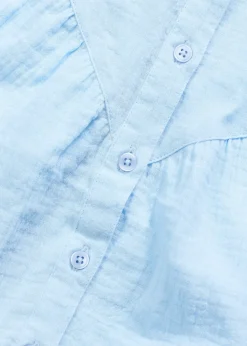 Chemisier manches courtes en gaze de coton