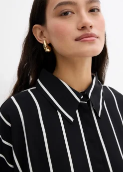 Chemisier manches courtes en crêpe texturé