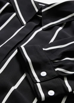 Chemisier manches courtes en crêpe texturé