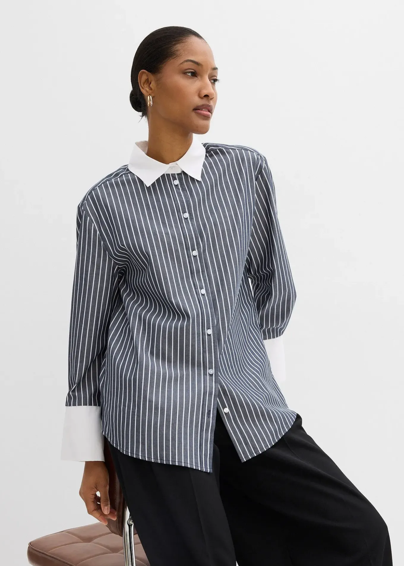 Chemisier oversize 100% coton