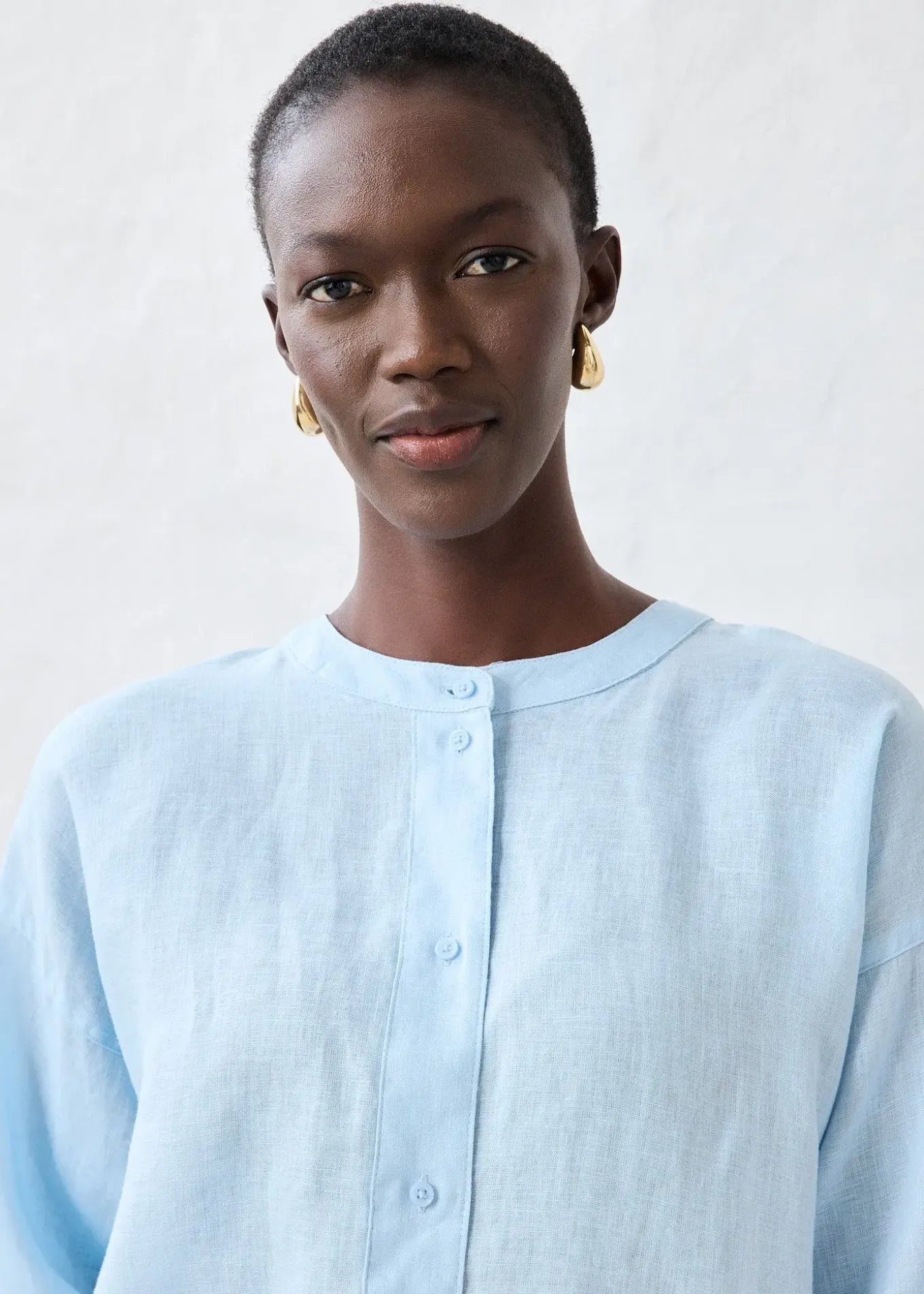Chemisier oversize 100% lin