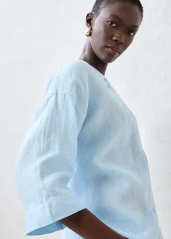 Chemisier oversize 100% lin