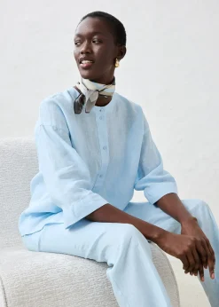 Chemisier oversize 100% lin