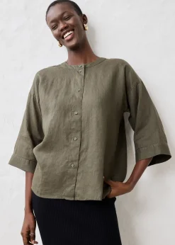 Chemisier oversize 100% lin