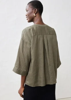 Chemisier oversize 100% lin