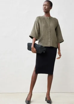 Chemisier oversize 100% lin