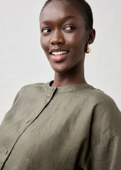 Chemisier oversize 100% lin