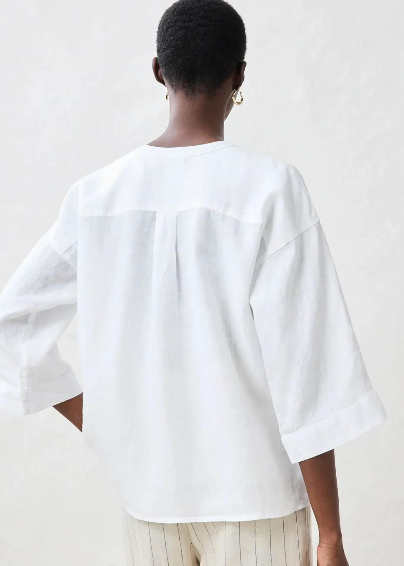 Chemisier oversize 100% lin