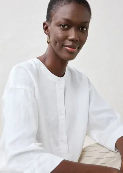 Chemisier oversize 100% lin