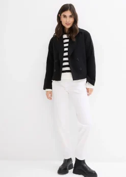 Chemisier oversize en coton, manches 3/4