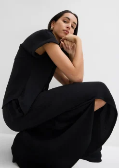 Chemisier oversize en crêpe texturé